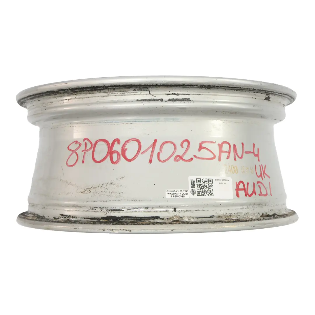 Audi A3 8P Silver Wheel Alloy Rim 16" 6,5J ET:50 6-Spoke 8P0601025AN