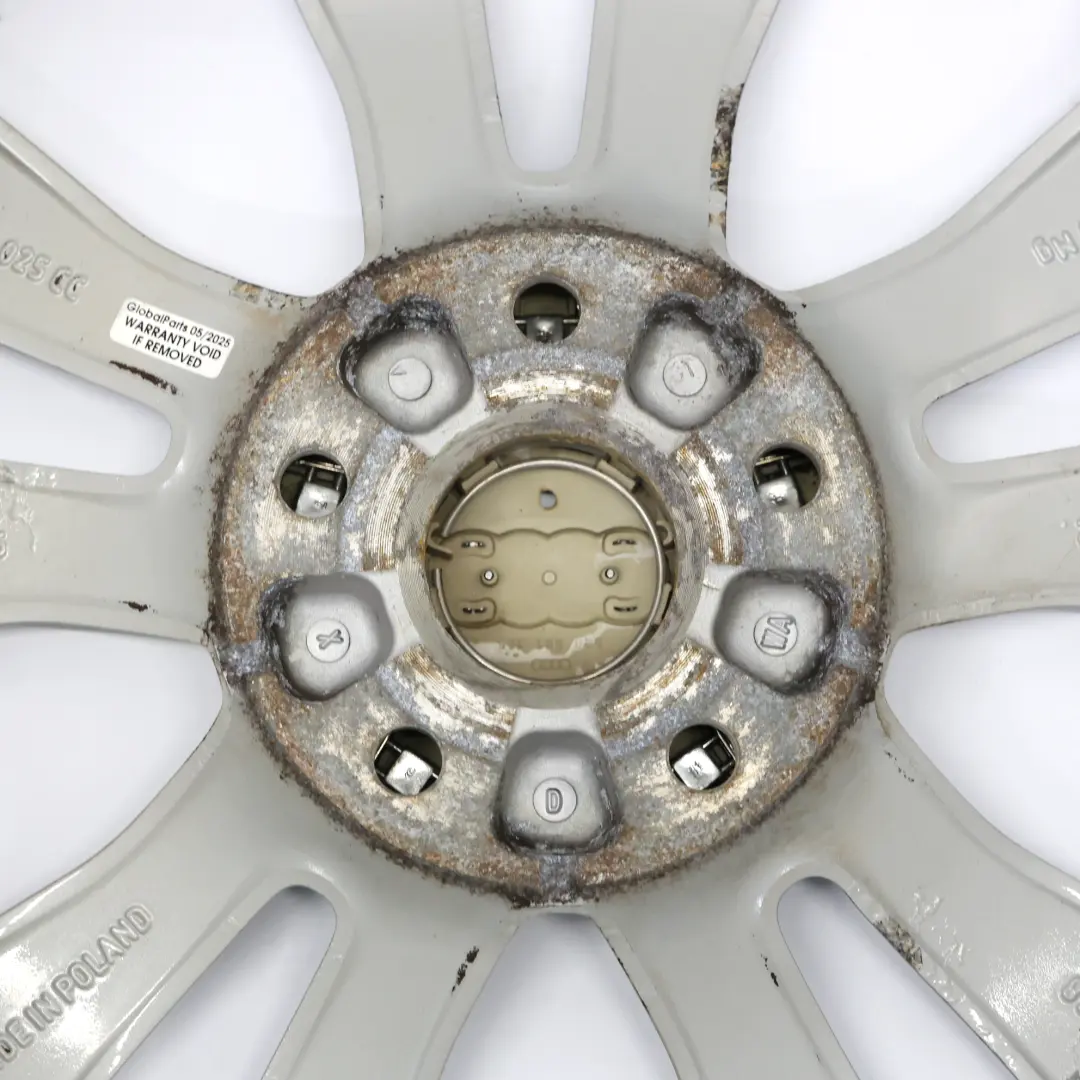 Audi A3 8P Silver Wheel Alloy Rim 17" 7,5J ET:56 Star Double Spoke 8P0601025CC