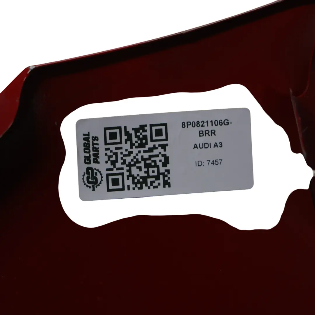 Audi A3 8P Side Panel Front Right O/S Wing Fender Brilliant Red - Y3J 