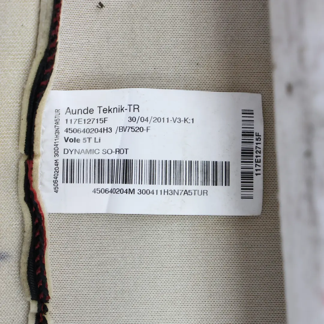 Audi A3 8P Asiento Delantero Respaldo Tela Izquierda Negro Rojo 8P0881805CJ