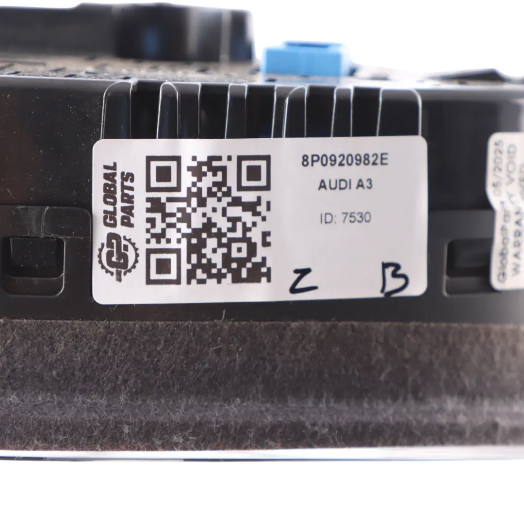 Audi A3 8P 1.4 TFSI Petrol Instrument Cluster Speedo Clocks Meter Manual 
