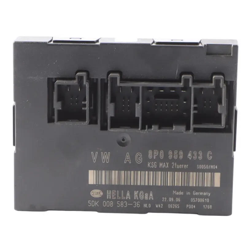 Audi S3 8P Body Control Comfort Unit Module BCM Convenience Unit 8P0959433C