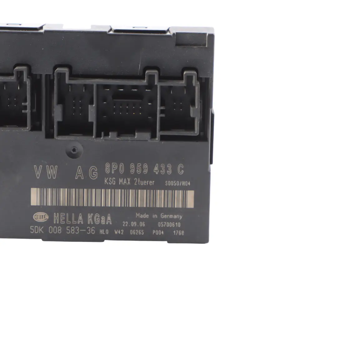 Audi S3 8P Body Control Comfort Unit Module BCM Convenience Unit 8P0959433C