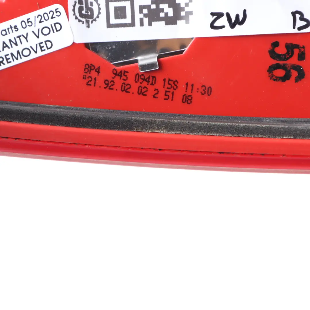Right O/S Tail Lamp Light Trunk Lid Tailgate Inner Audi A3 8P Rear - SKU 8P4945094D-1 - Part number 8P4945094D