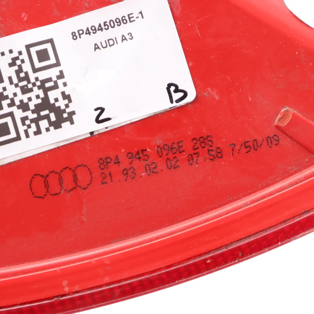 Audi A3 8P Rear Tail Lamp Light Trunk Lid Tailgate Outer Right O/S 8P4945096E