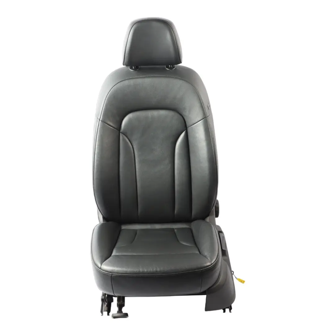 Audi Q5 8R Front Seat Interior Heated Leather Left N/S Milano Soul Black