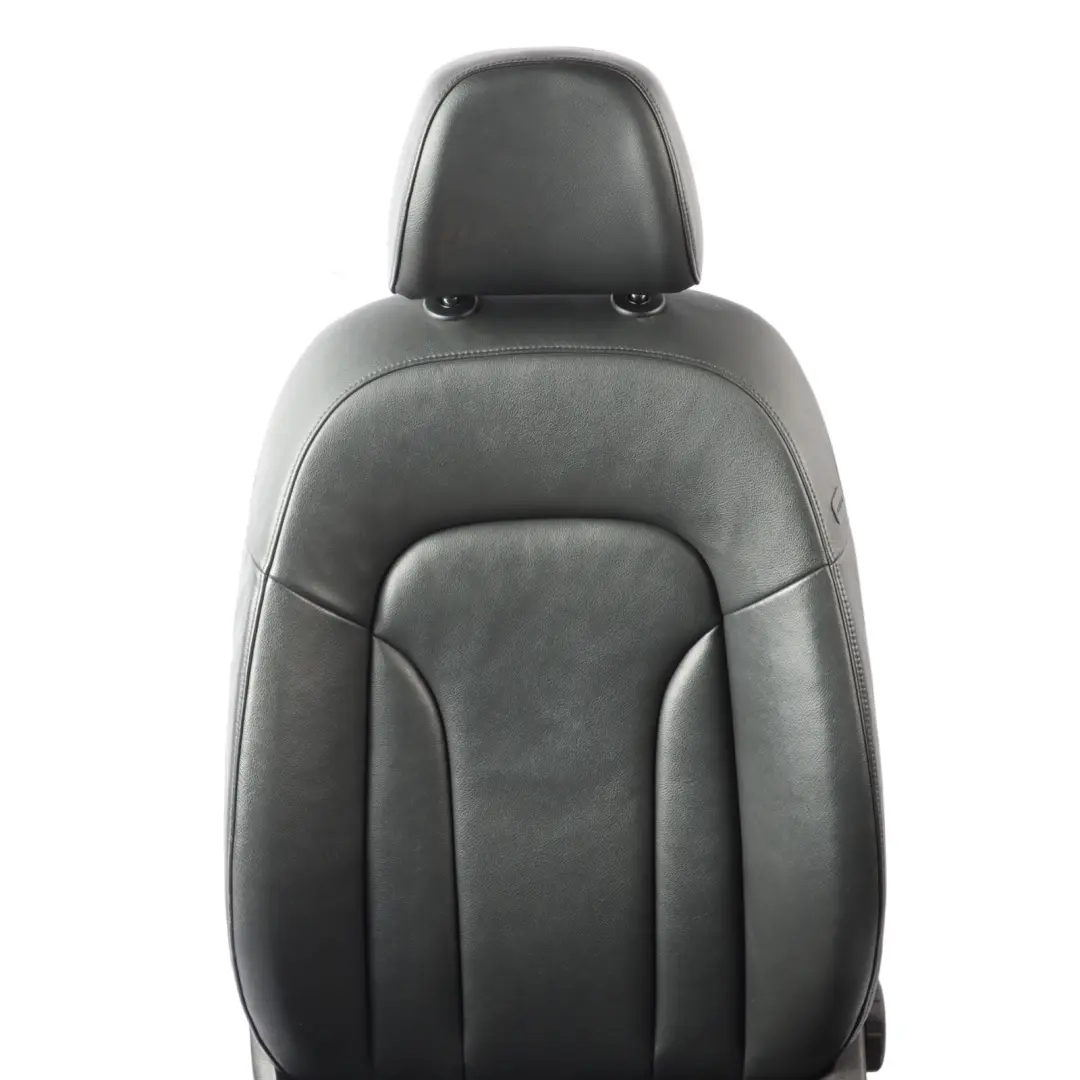 Audi Q5 8R Front Seat Interior Heated Leather Left N/S Milano Soul Black