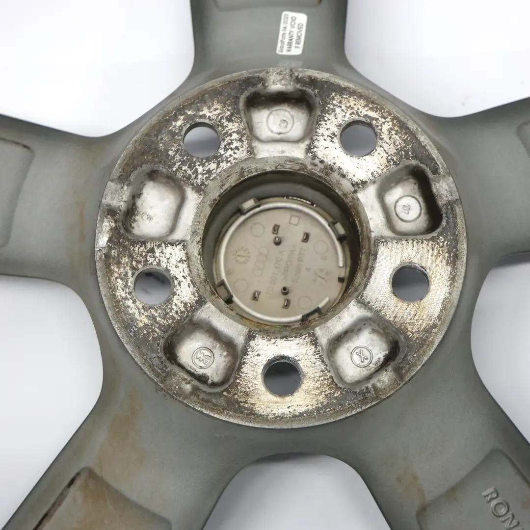 Cerchio Audi A5 S5 8T S-Line Rotor Alloy 19" 9J ET:33 Grigio 8T0601025CD