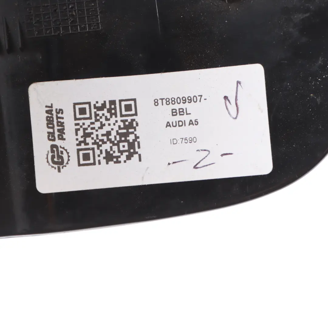 Audi A5 8T Fuel Filler Flap Cap Cover Brilliant Black Metallic - Y9B 8T8809907 