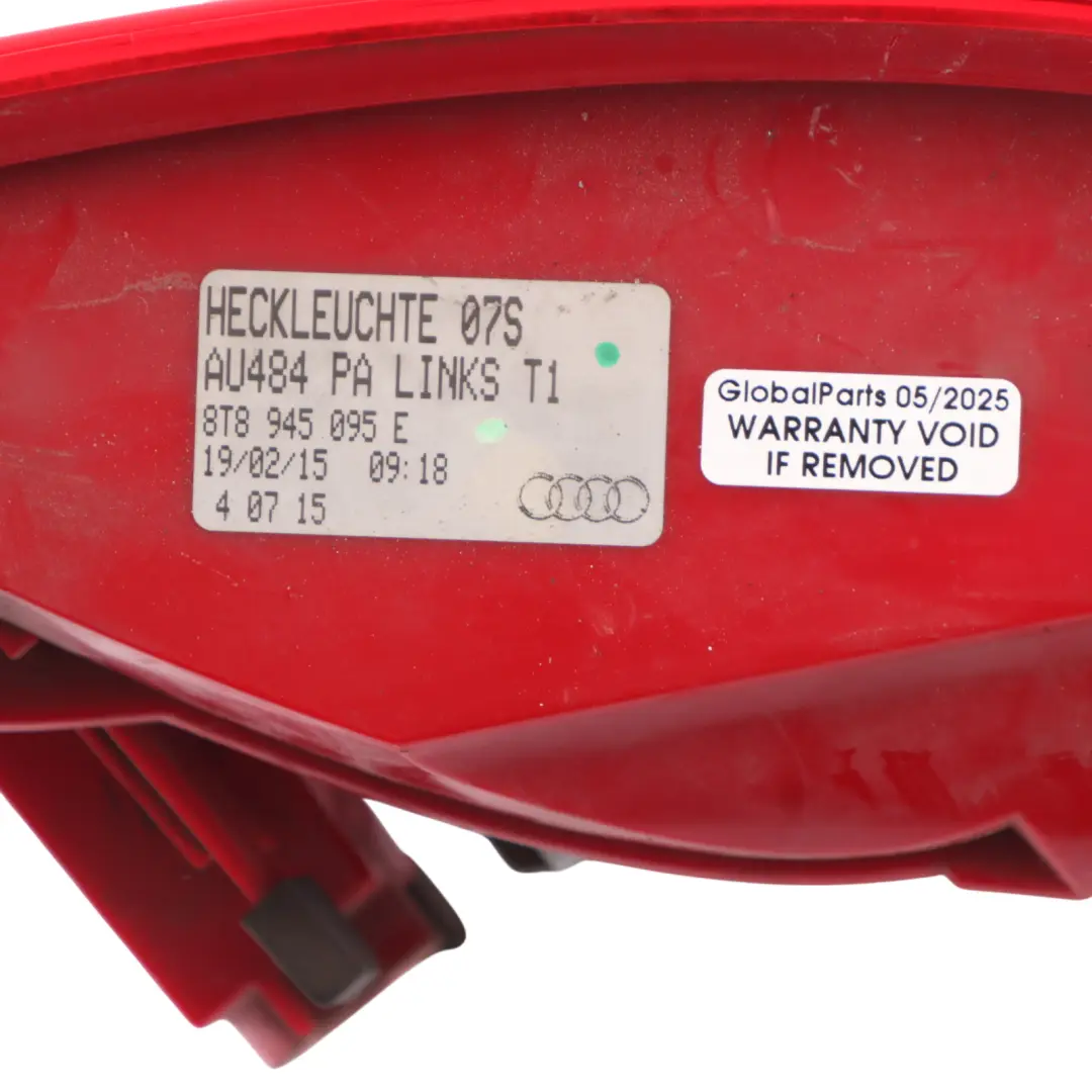 Audi A5 8T Rear Tail Light Outer Rear Left N/S 8T8945095E