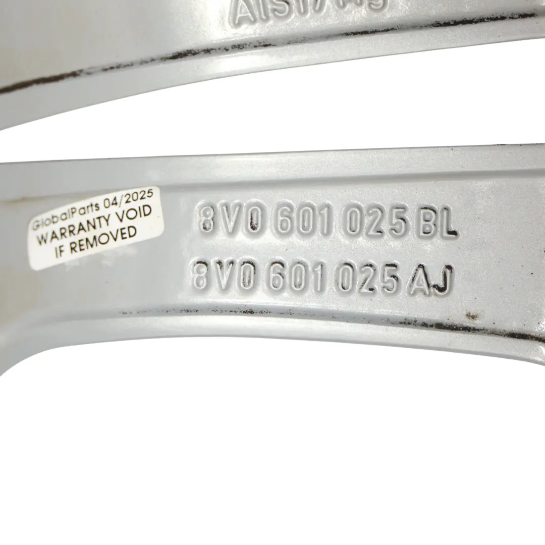 Audi A3 8V Silver Wheel Alloy Rim 18" 7.5J ET:51 8V0601025BL