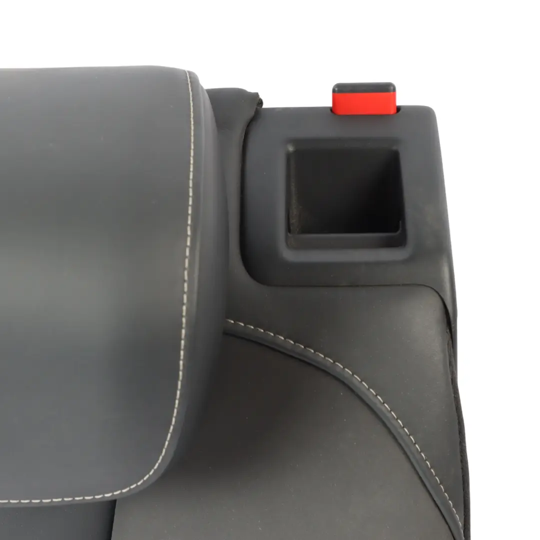 Rear Seat Backrest Audi A3 S3 8V Cover Cushion Left N/S Leather Soul Schwarz