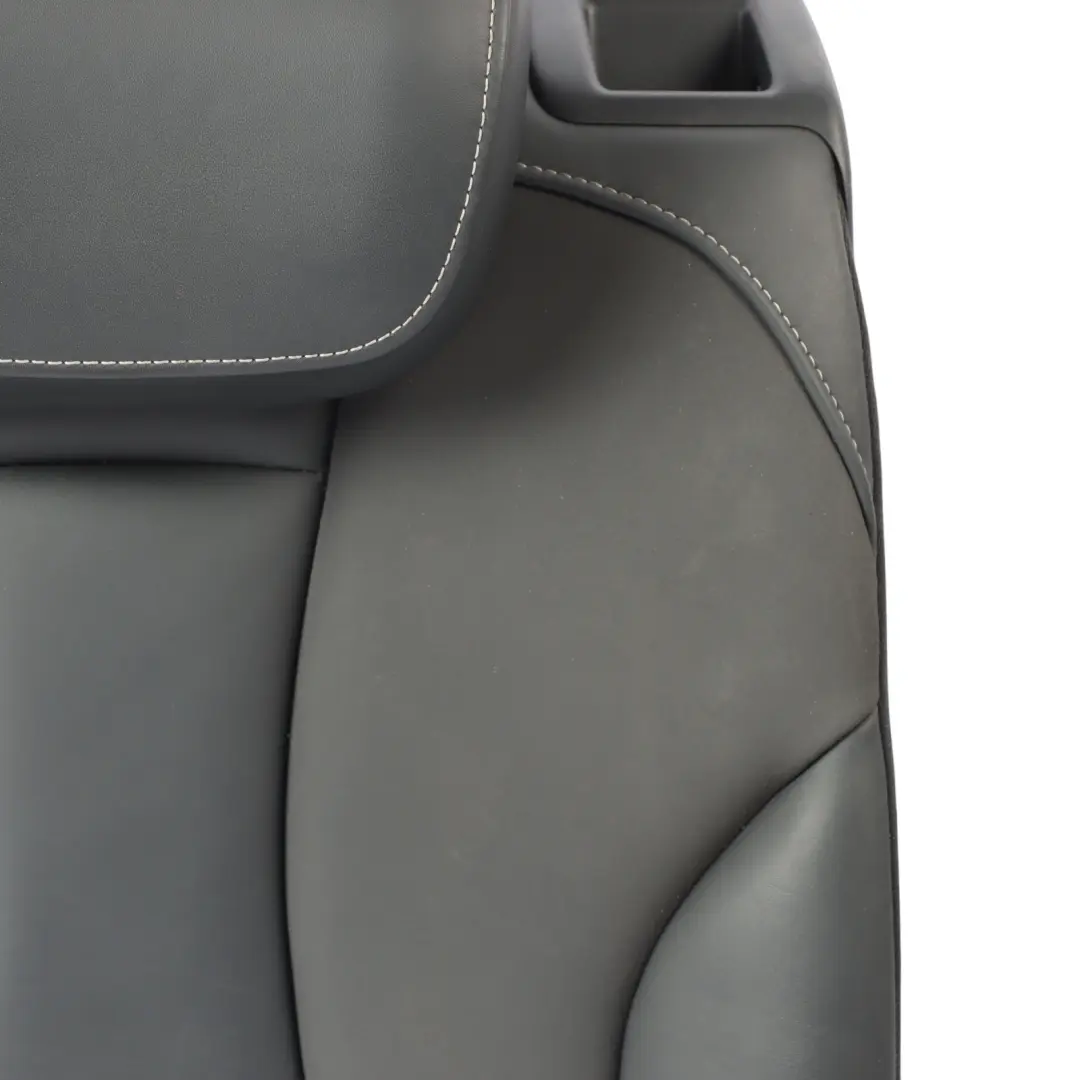 Rear Seat Backrest Audi A3 S3 8V Cover Cushion Left N/S Leather Soul Schwarz