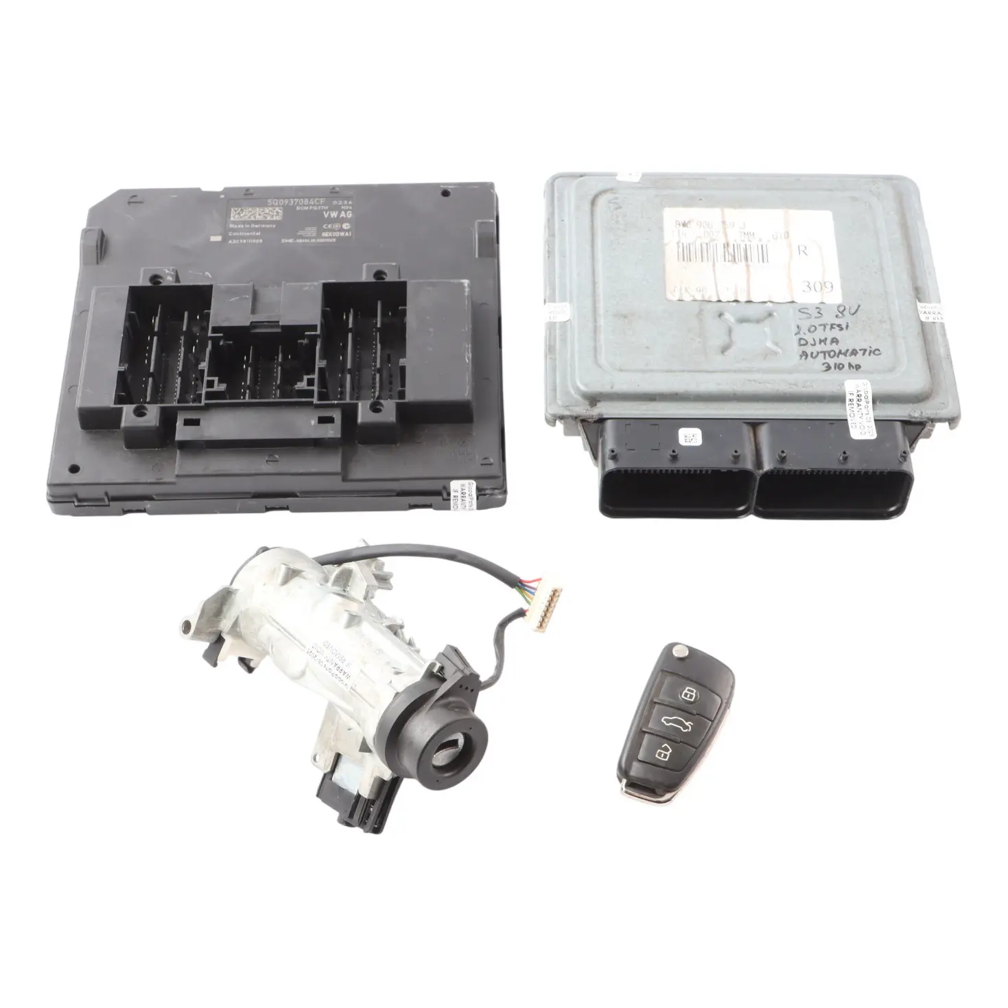 Audi S3 8V 2.0 TFSI DJHA 310HP Quattro Engine Module ECU Set 8V0906259J