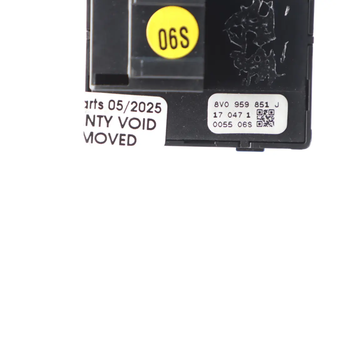 Audi A3 8V 3D Front Window Switch Driver's Side Control Panel 8V0959851J