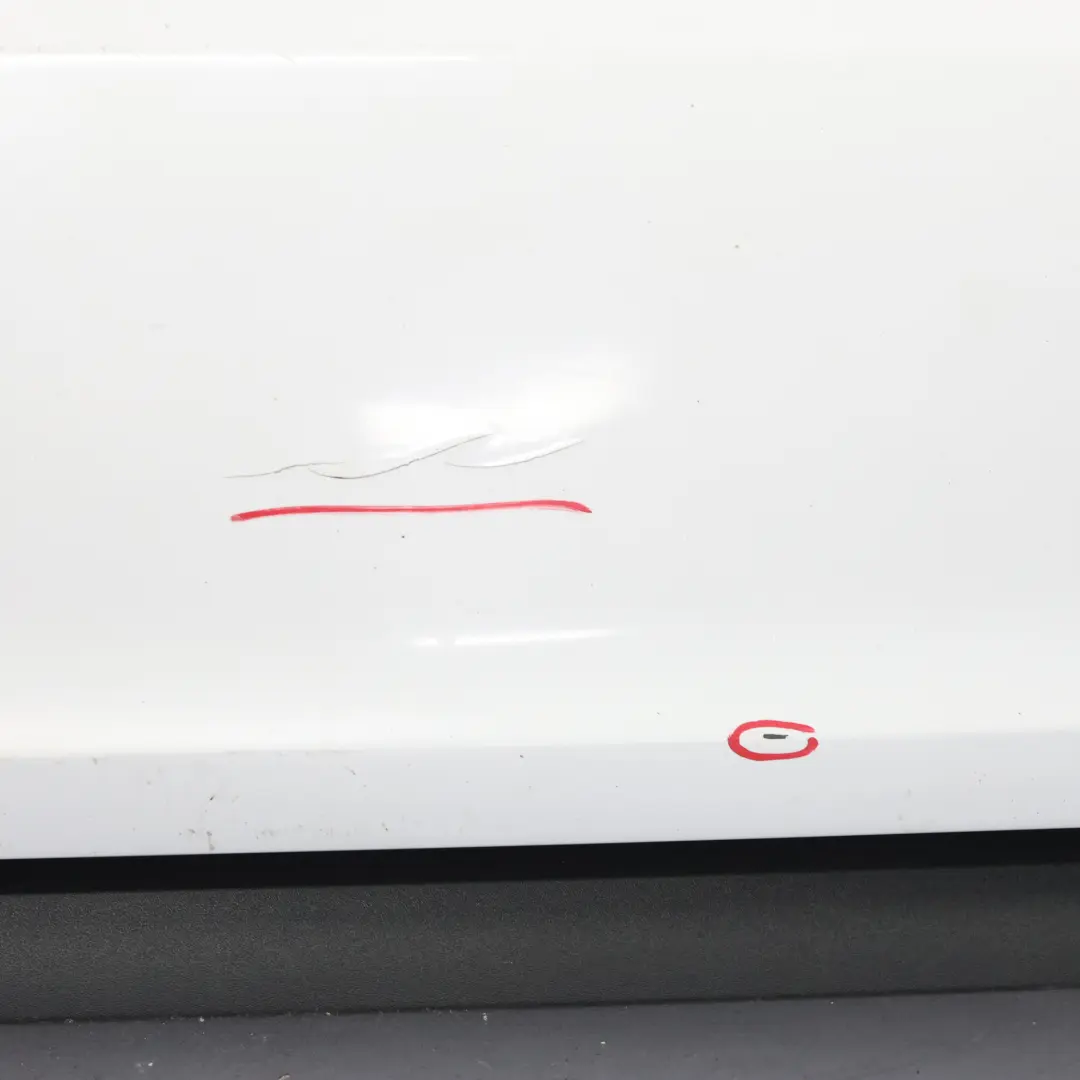 Audi A3 8V Rear Bumper Trim Panel Covering Glacier White Pearl - S9R
