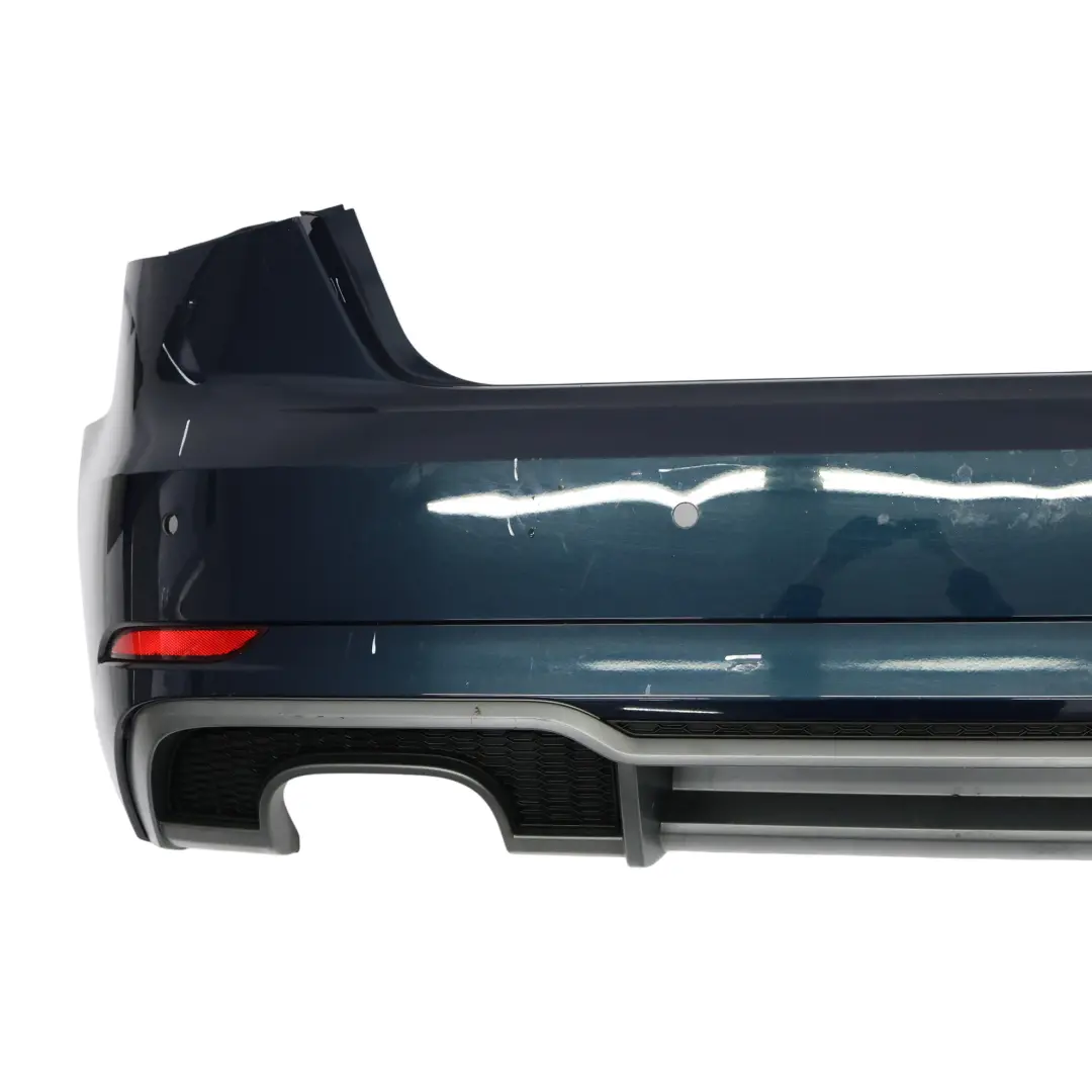 Audi A3 8V Rear Bumper Trim Panel Covering Cosmos Blue Metallic - X5E