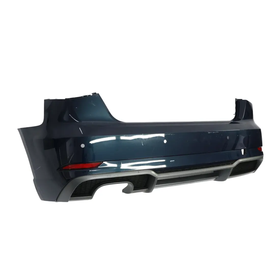 Audi A3 8V Rear Bumper Trim Panel Covering Cosmos Blue Metallic - X5E