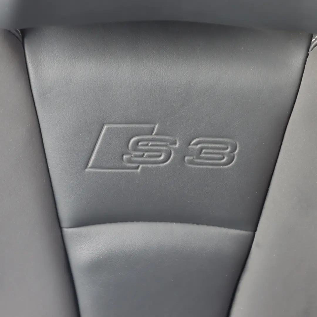 Audi A3 S3 8V 3 Door Seat Front Left N/S Interior Heated Leather Black