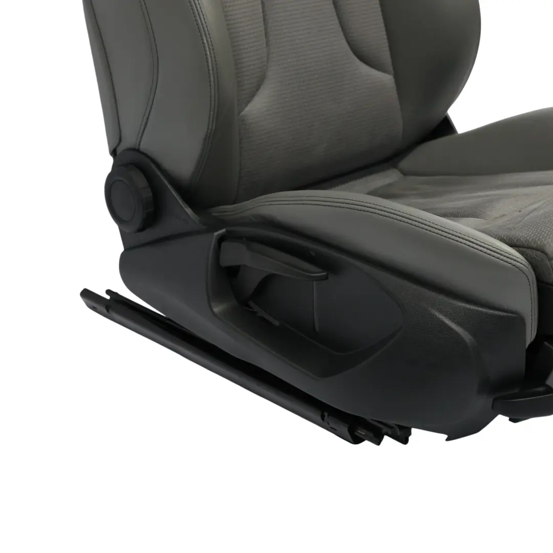 Audi A3 8V Seat Front 3D S-Line Cloth Leather Heated Right O/S Silver Black