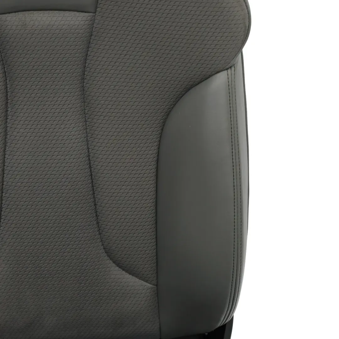 Audi A3 8V Seat Front 3D S-Line Cloth Leather Heated Right O/S Silver Black