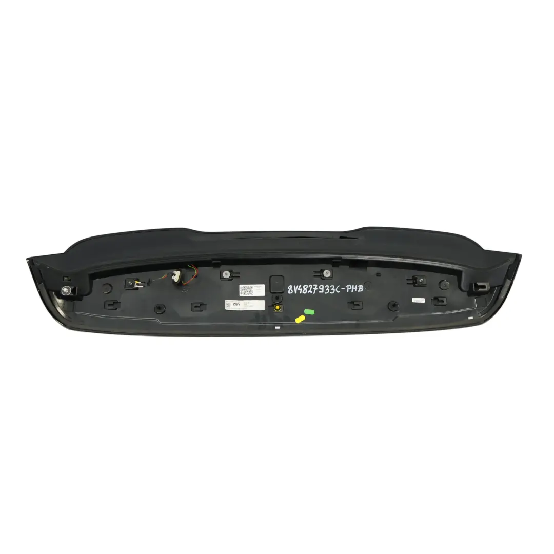 Audi A3 S3 8V Sportback Rear Spoiler Boot Lid Tailgate Trim Phantom Black - Z9Y 