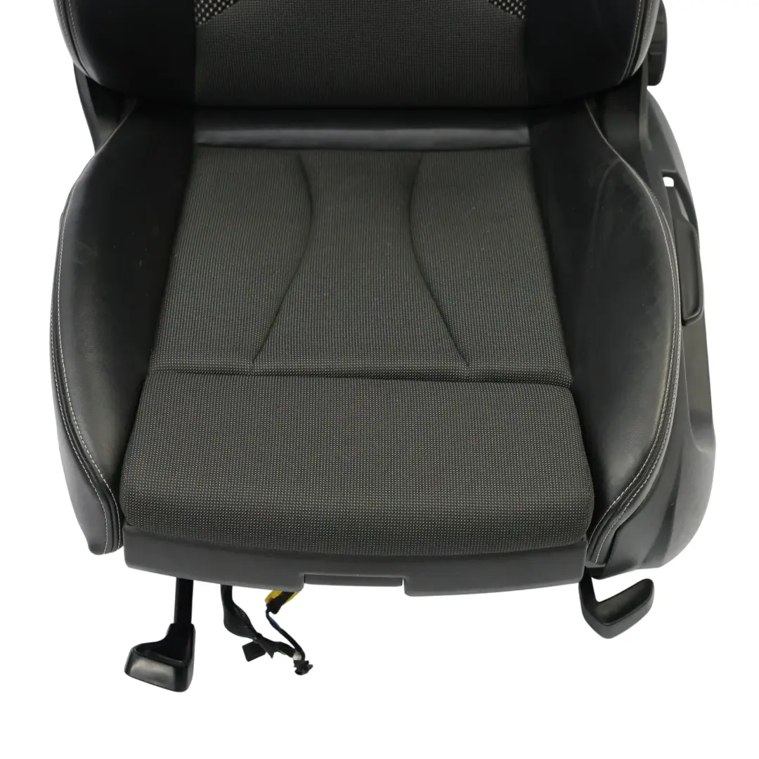 Audi A3 8V Sportback Seat Front Left N/S S-Line Half Leather Black Silver