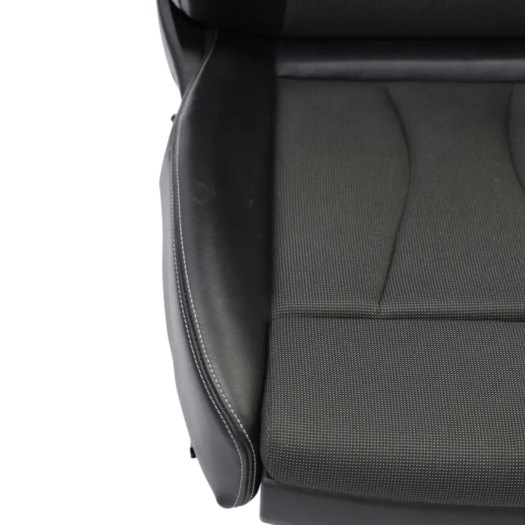 Audi A3 8V Sportback Seat Front Left N/S S-Line Half Leather Black Silver
