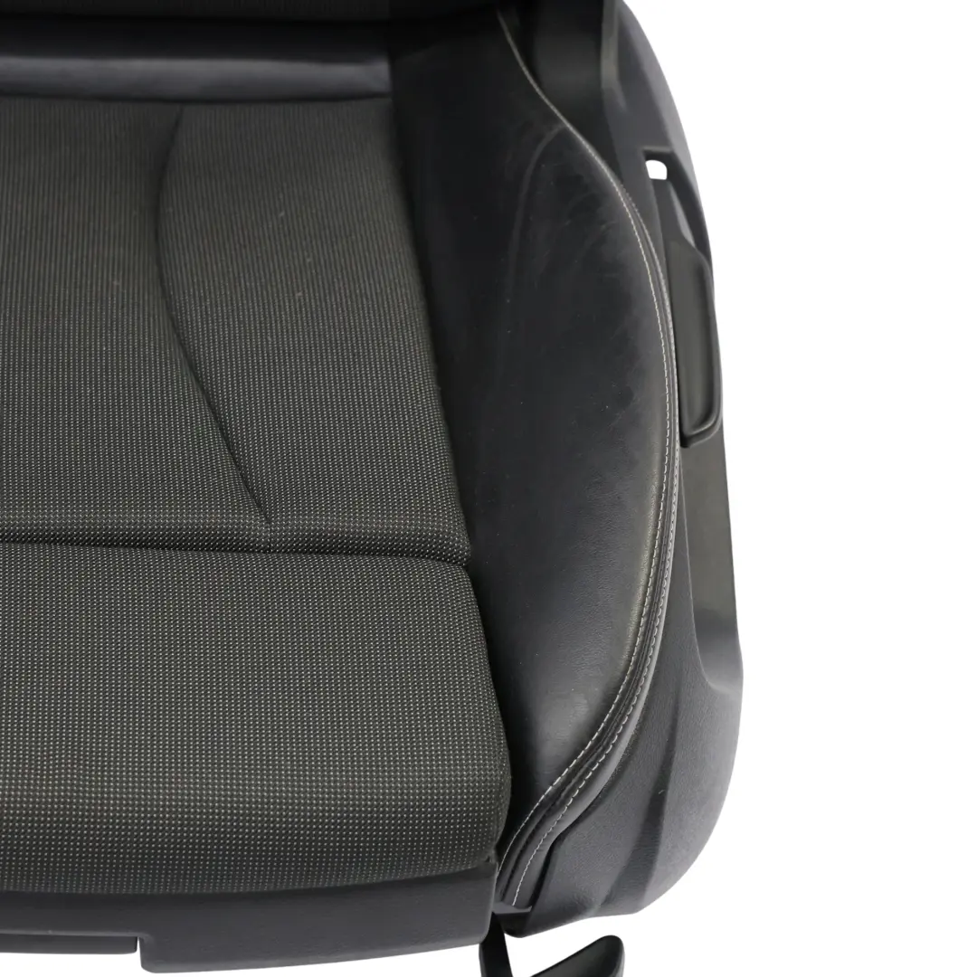 Audi A3 8V Sportback Seat Front Left N/S S-Line Half Leather Black Silver