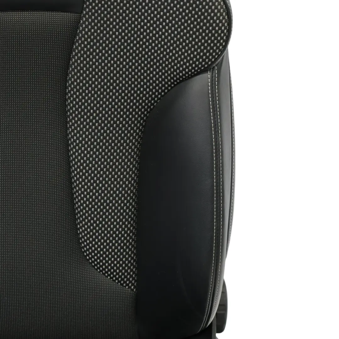 Audi A3 8V Sportback Seat Front Left N/S S-Line Half Leather Black Silver