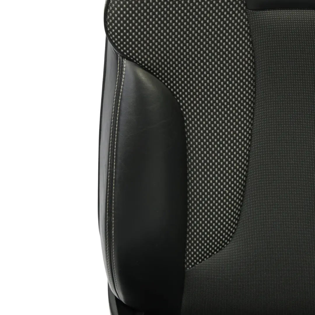 Audi A3 8V Sportback Seat Front Left N/S S-Line Half Leather Black Silver