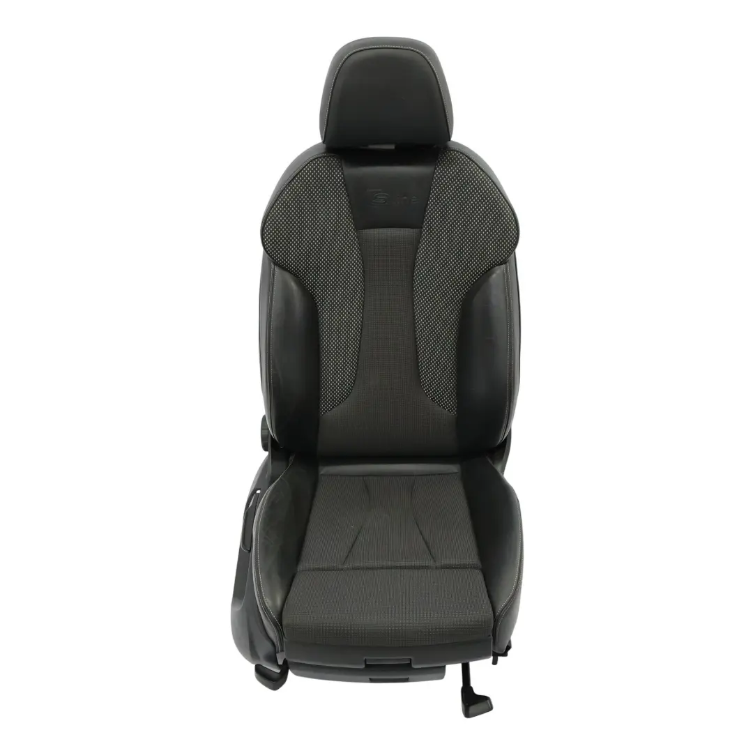 Audi A3 8V Sportback Sport Seat Front Right O/S Heated Half Leather Black