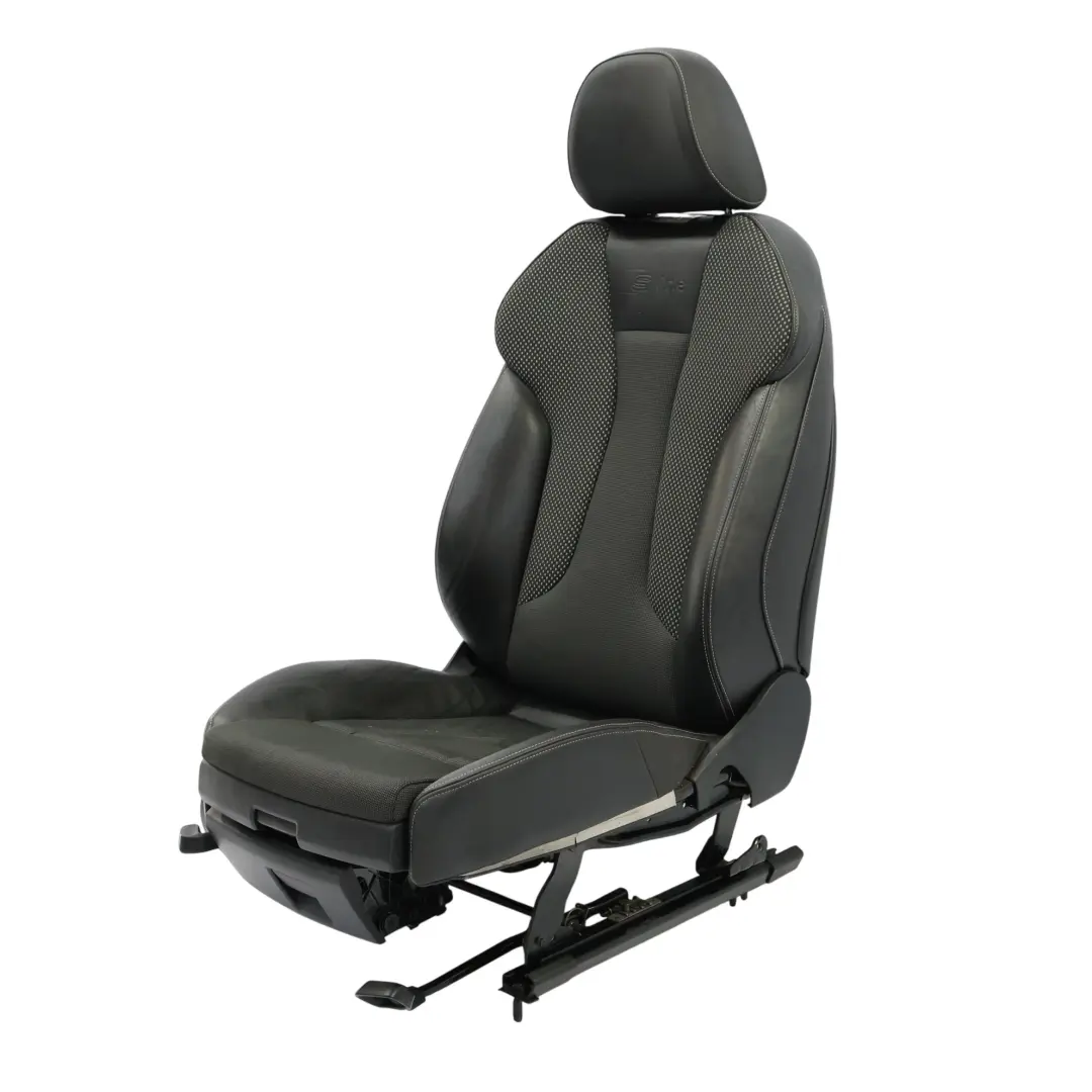 Audi A3 8V Sportback Sport Seat Front Right O/S Heated Half Leather Black