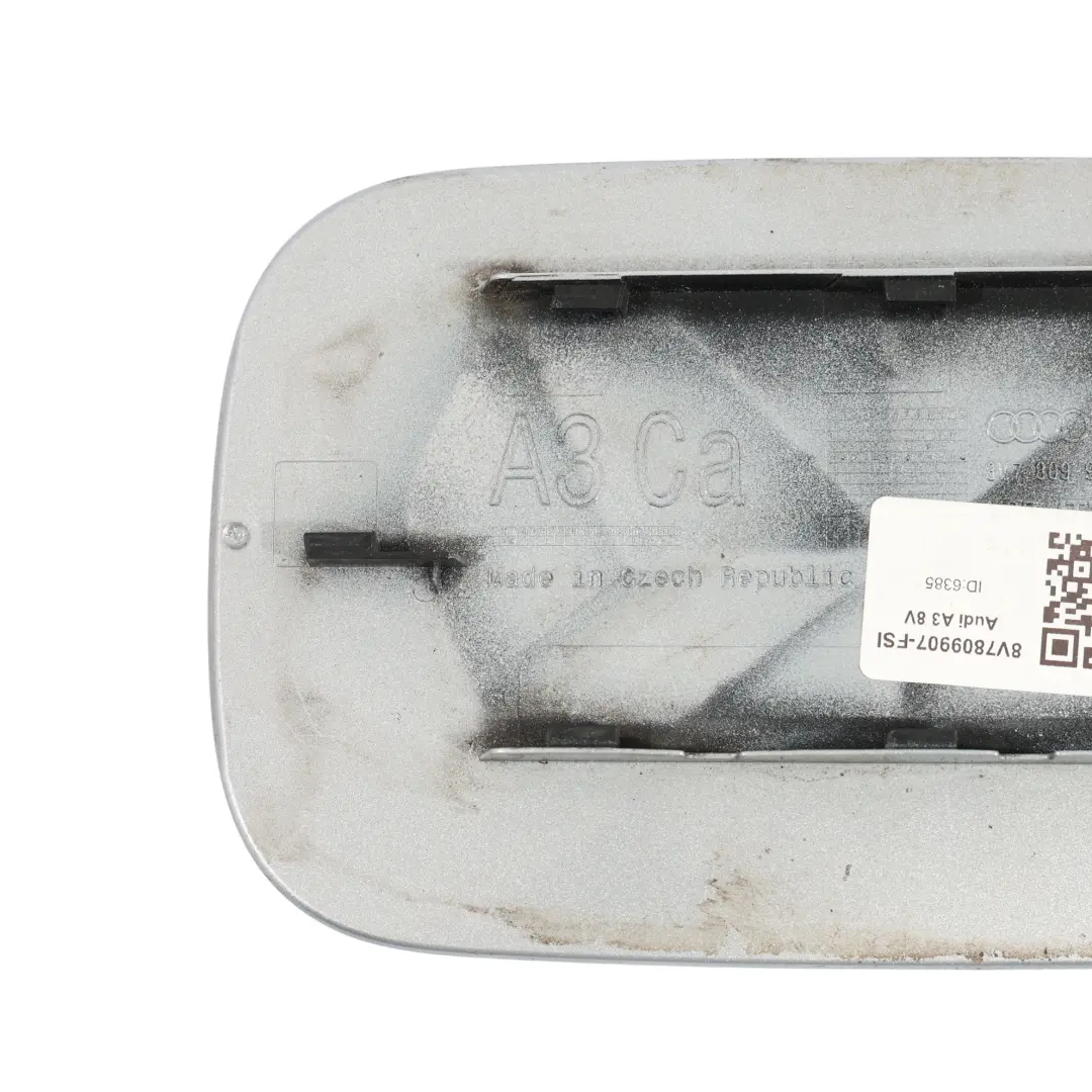 Audi A3 8V Carbio Kraft Stofftank Klappe Deckel Folie Silber - Z7G 8V7809907