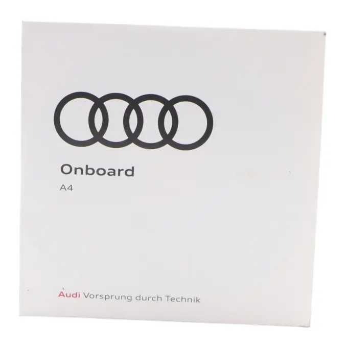 Audi A4 B9 Onboard Manual Owner's Handbook CD Disc 8W0012788QH