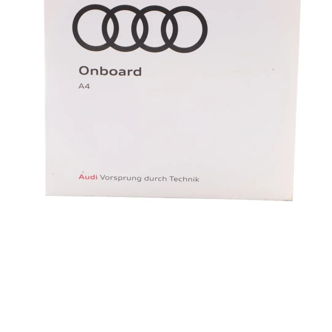 Audi A4 B9 Onboard Manual Owner's Handbook CD Disc 8W0012788QH