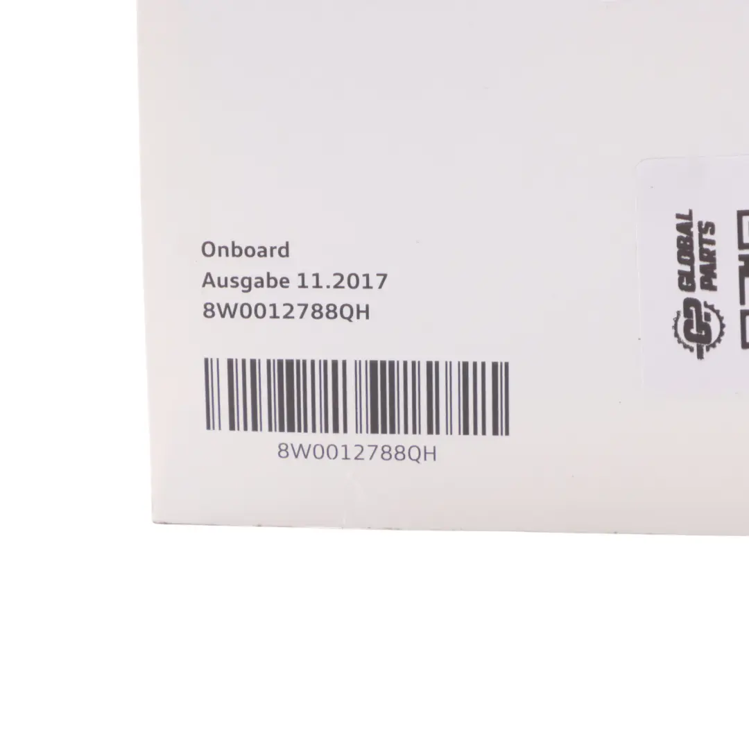 Audi A4 B9 Onboard Manual Owner's Handbook CD Disc 8W0012788QH