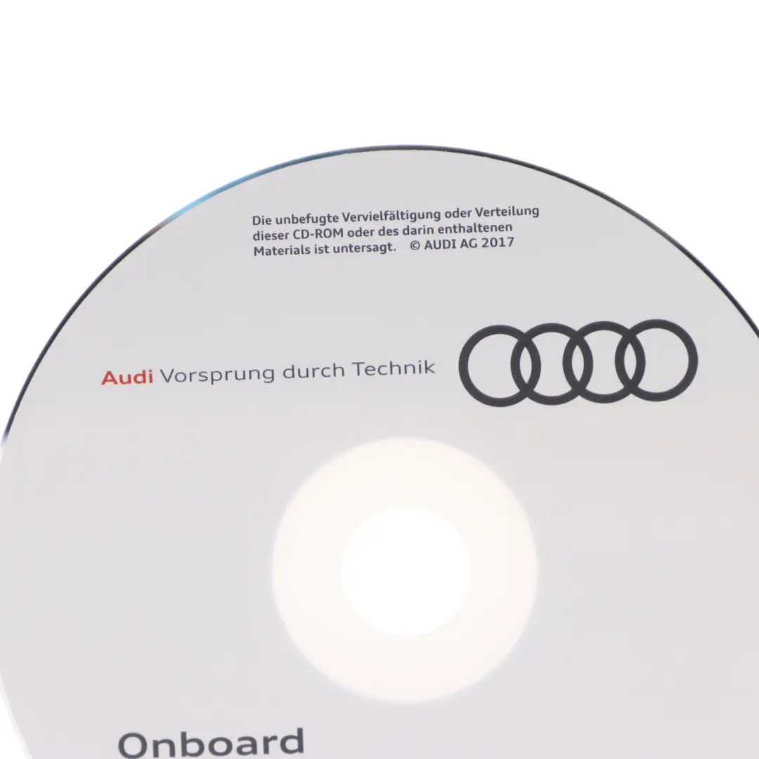 Audi A4 B9 Onboard Manual Owner's Handbook CD Disc 8W0012788QH