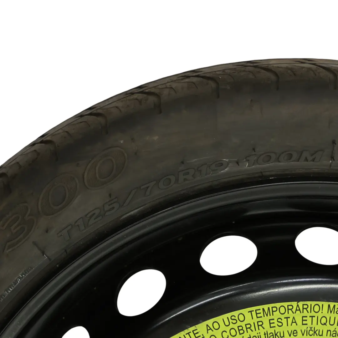 Audi A5 F5 Spare Steel Wheel Hankook Tire 125/70 R19 ET:22 4J 8W0601027C