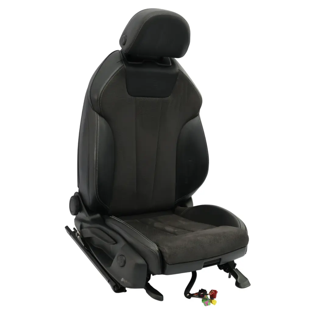 Audi A5 F5 Asiento Deportivo Delantero Derecho Calefacción Cuero Alcantara Negro