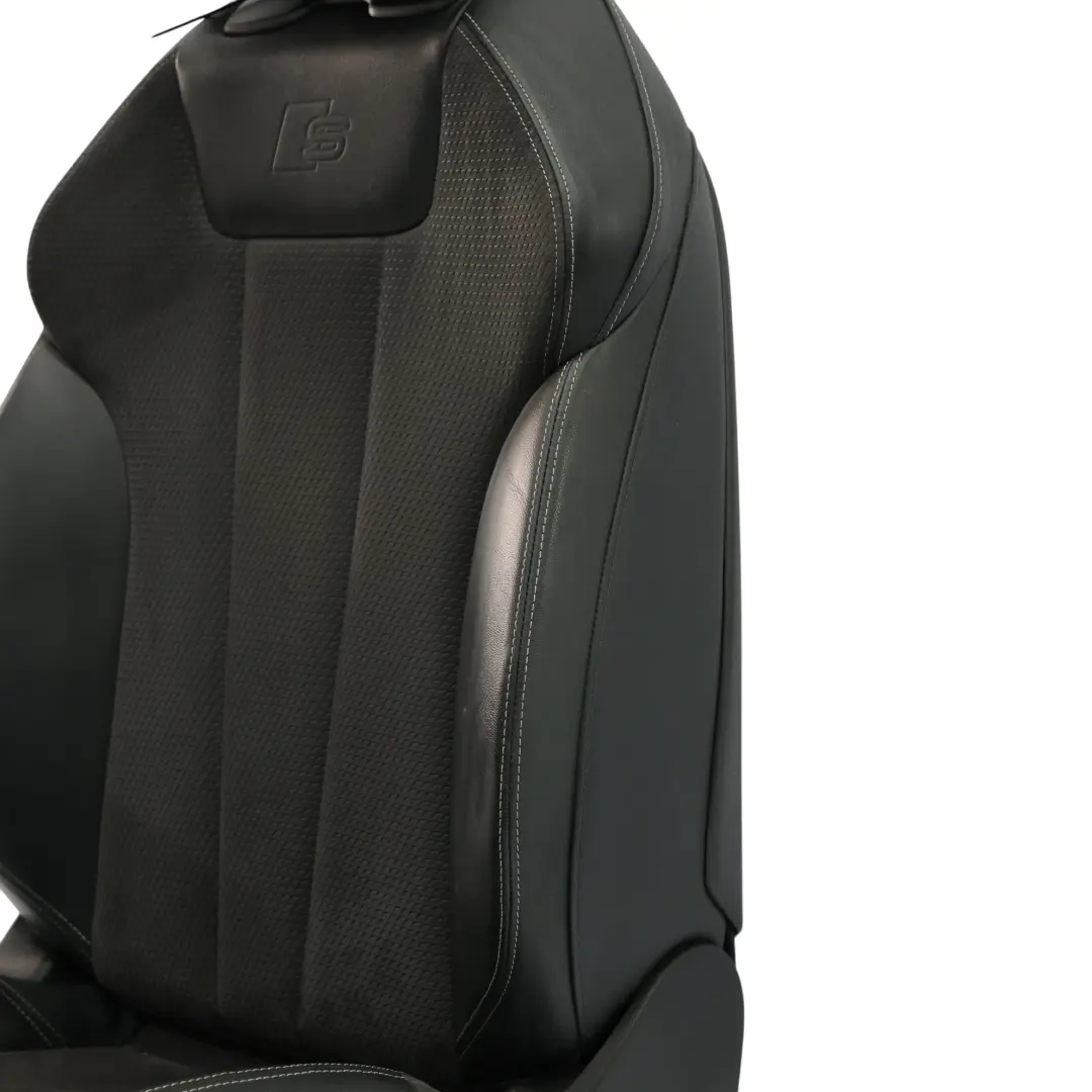 Audi A5 F5 Asiento Deportivo Delantero Derecho Calefacción Cuero Alcantara Negro