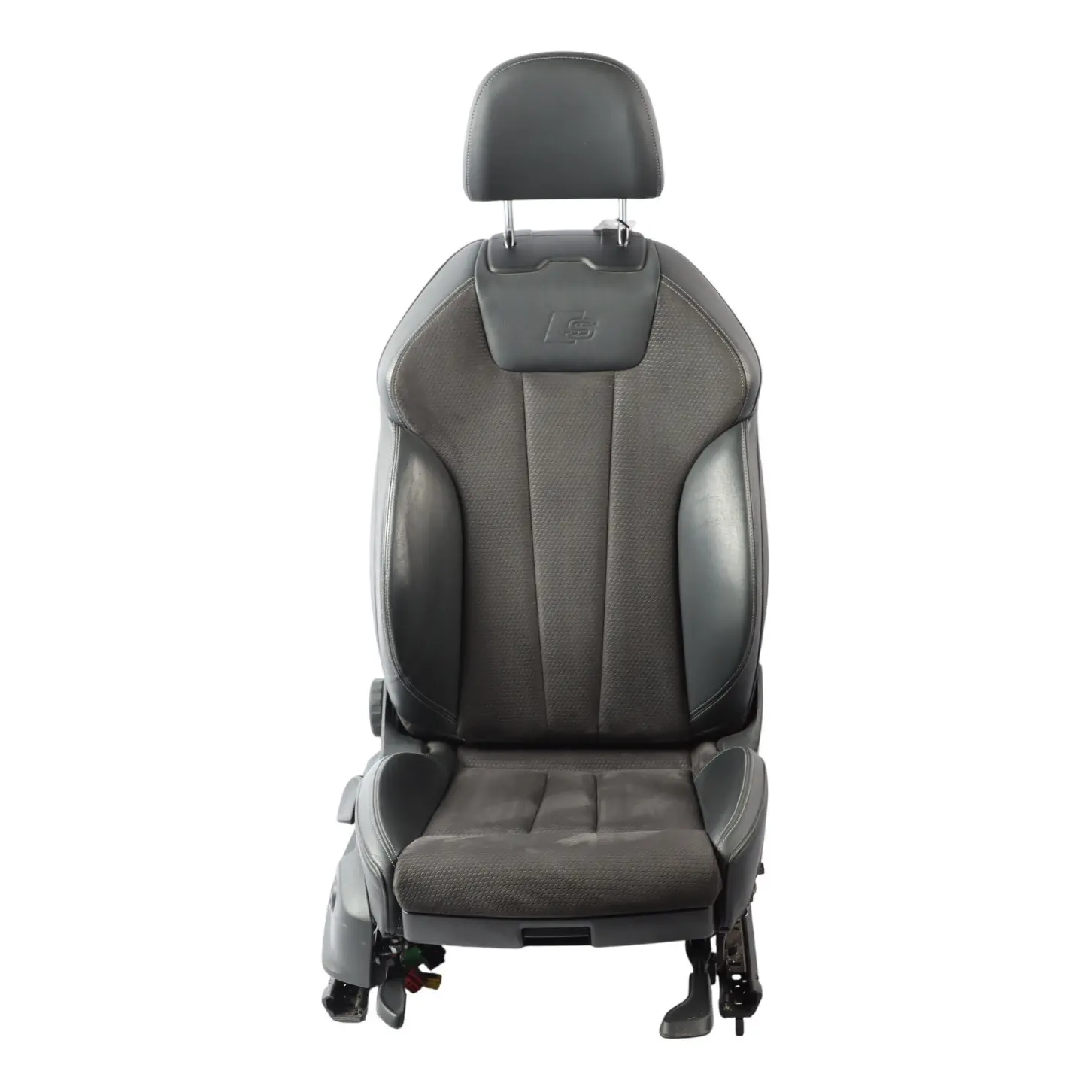 Audi A4 B9 S-Line Sport Front Seat Heated Right O/S Alcantara Leather Black