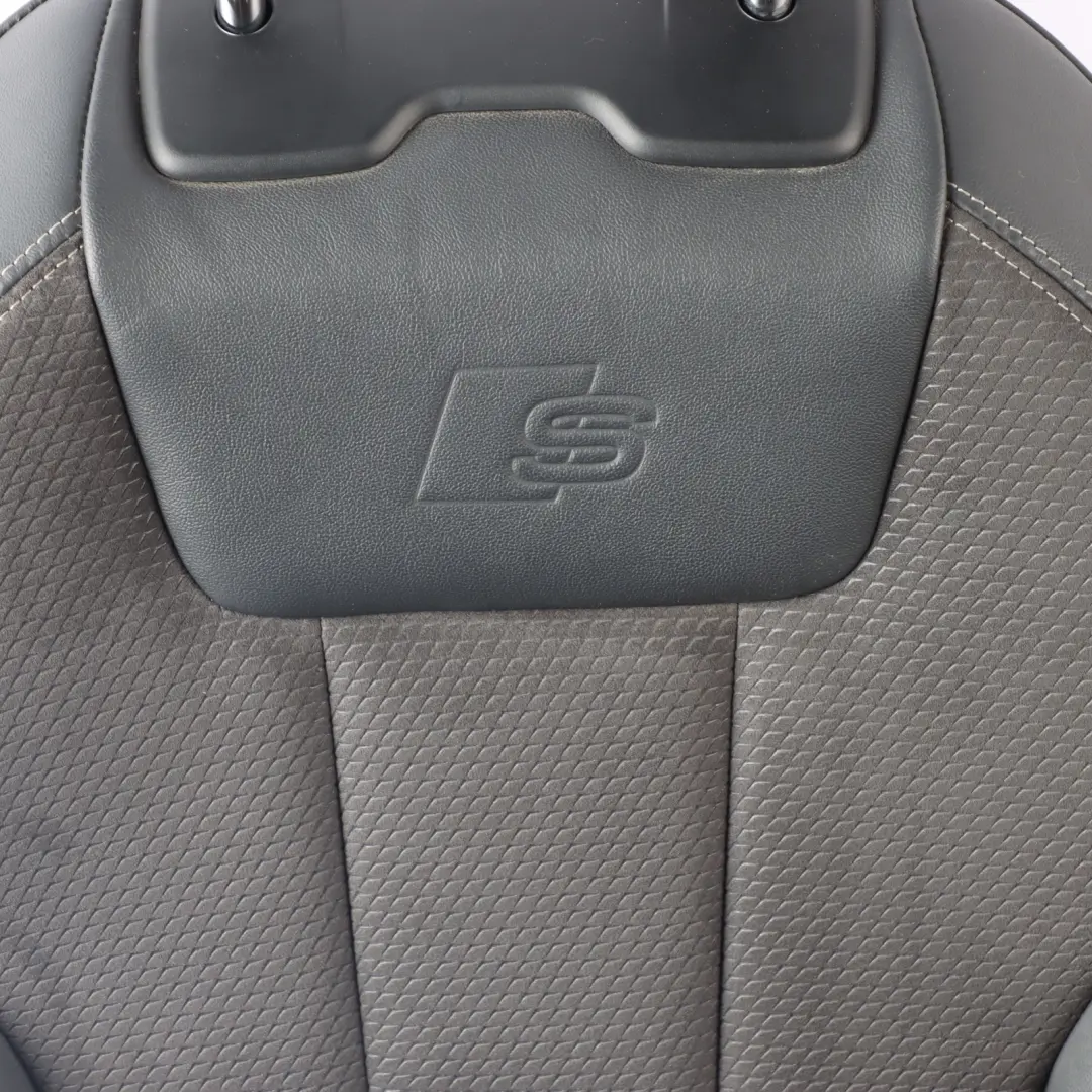 Audi A4 B9 S-Line Sport Front Seat Heated Right O/S Alcantara Leather Black