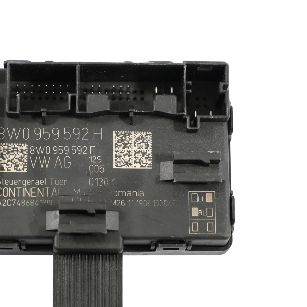 Audi A4 B9 A5 F5 Front Door Module Control Unit ECU Passenger Side 8W0959592H