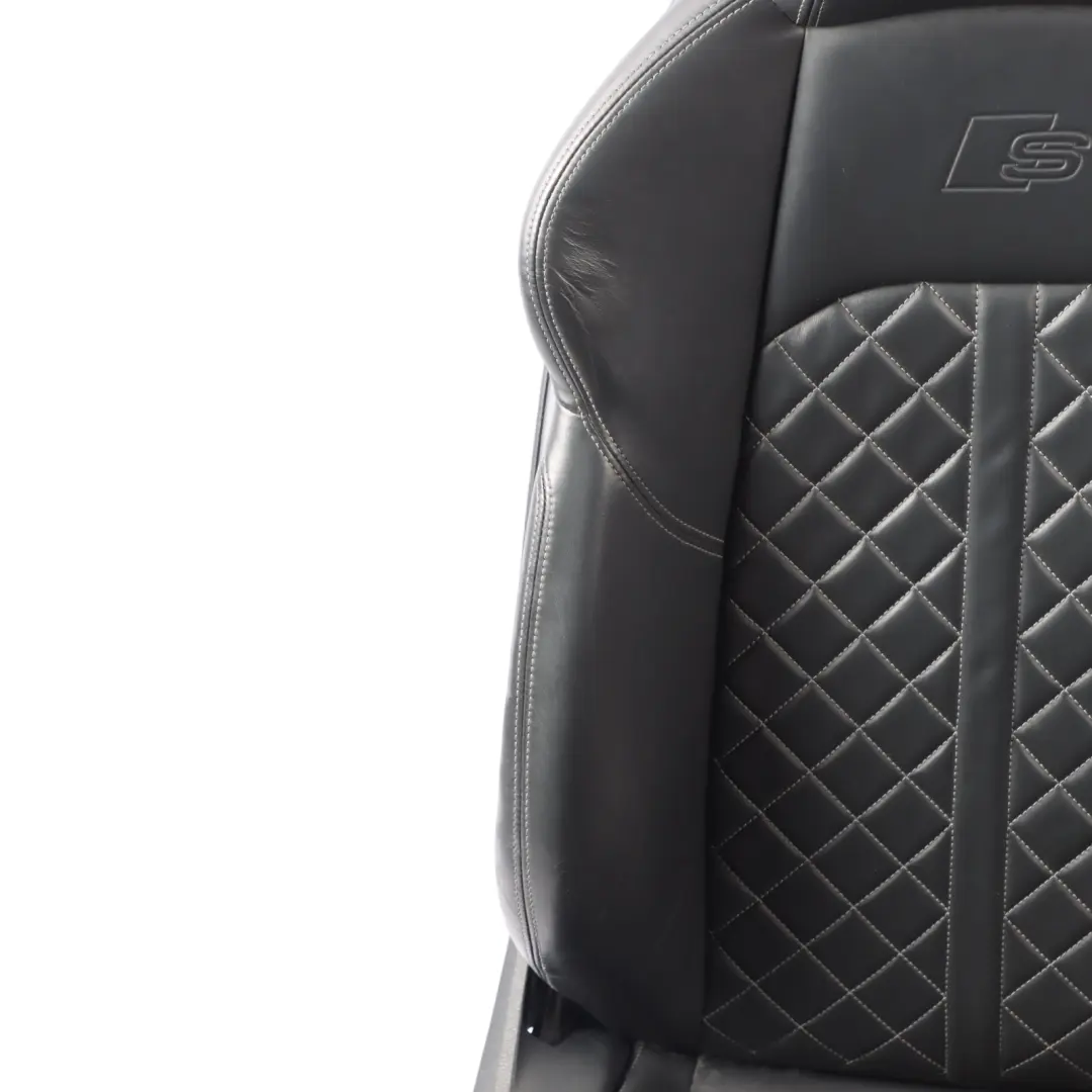 Audi A4 S4 B9 Sport Seat Front Right O/S Heated Massage Leather Soul Black