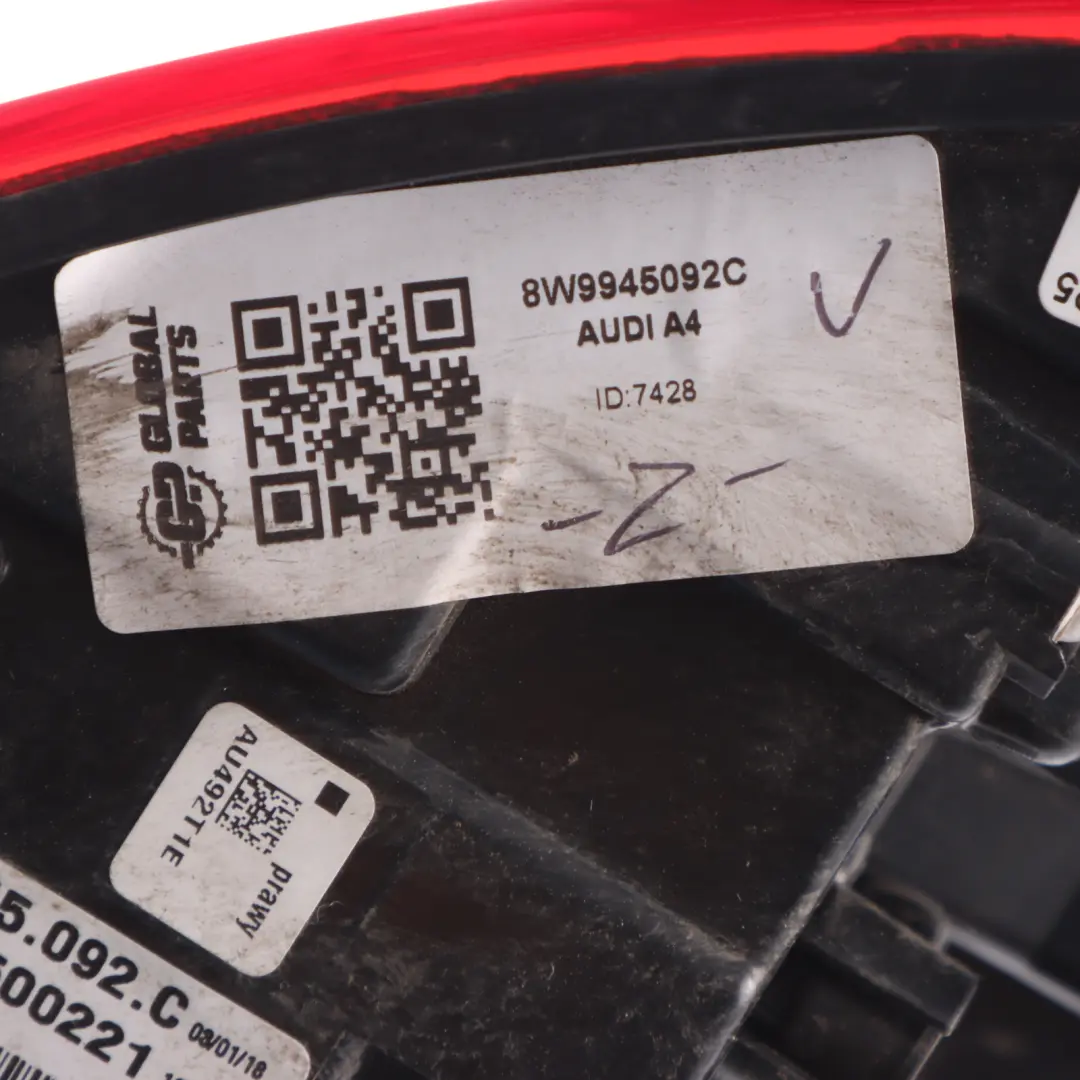 Audi A4 B9 Avant Tail Light Outer Rear Right O/S Lamp 8W9945092C