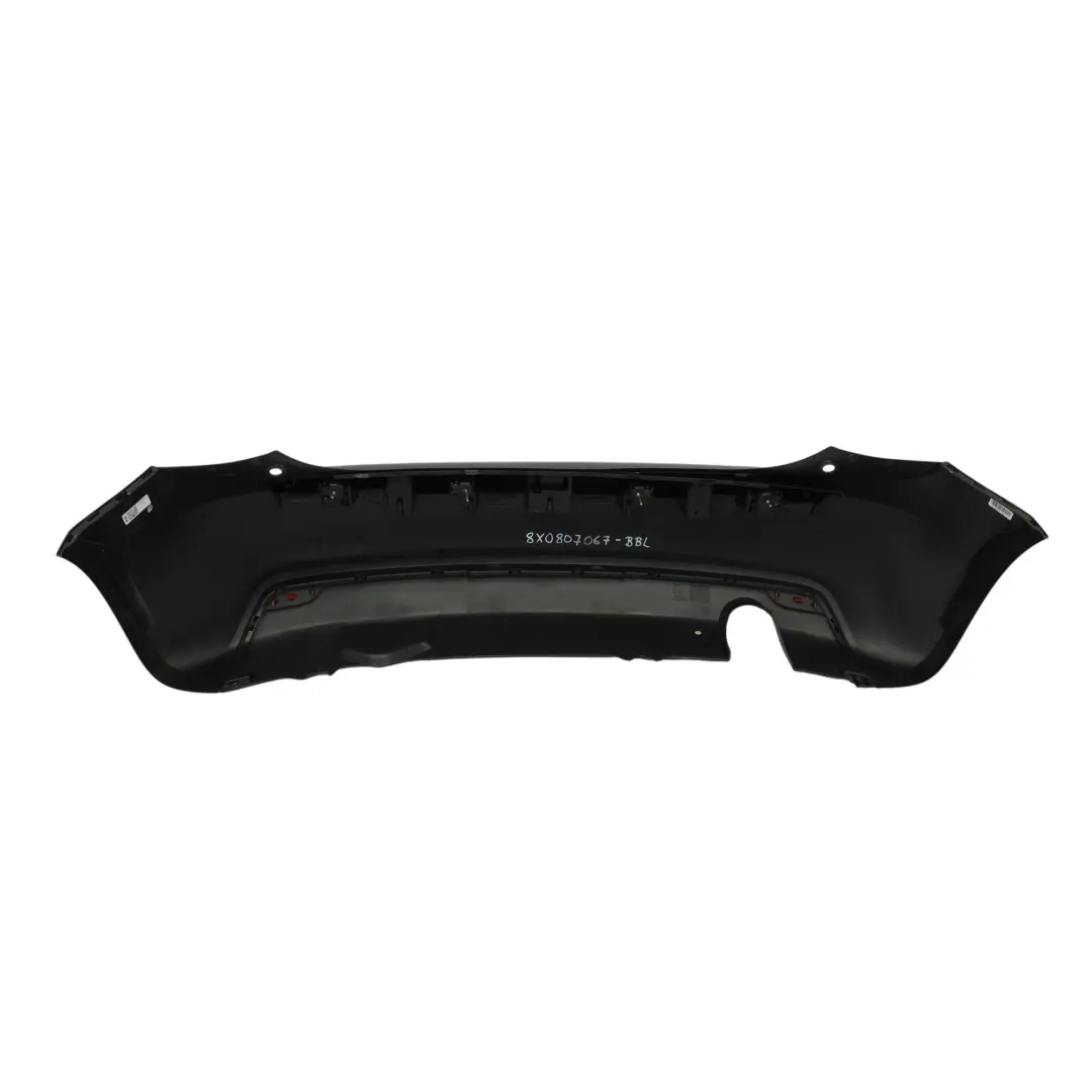 Audi A1 8X Rear Bumper Trim Panel Covering Brilliant Black Metallic - Y9B