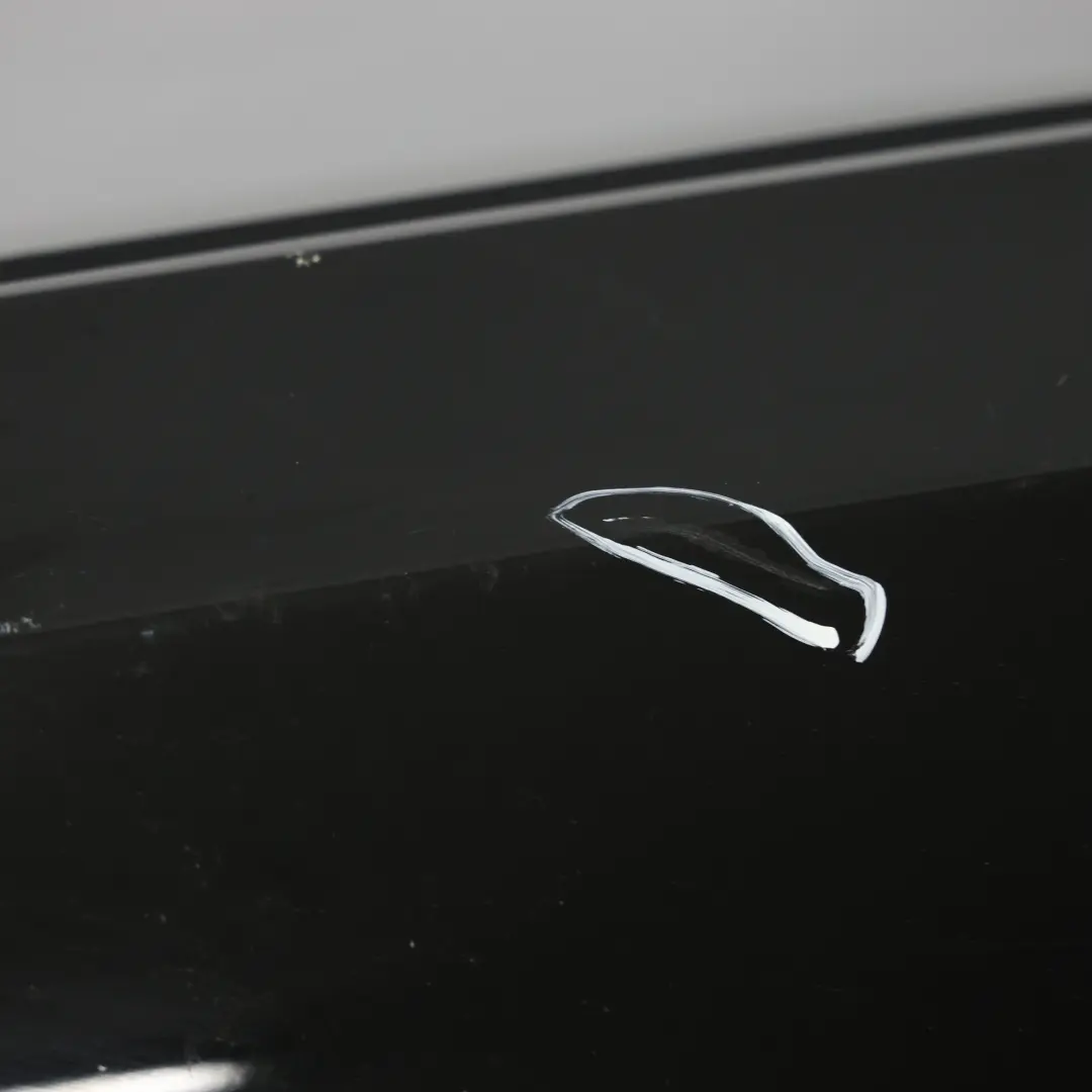 Audi A1 8X Rear Bumper Trim Panel Covering Brilliant Black Metallic - Y9B