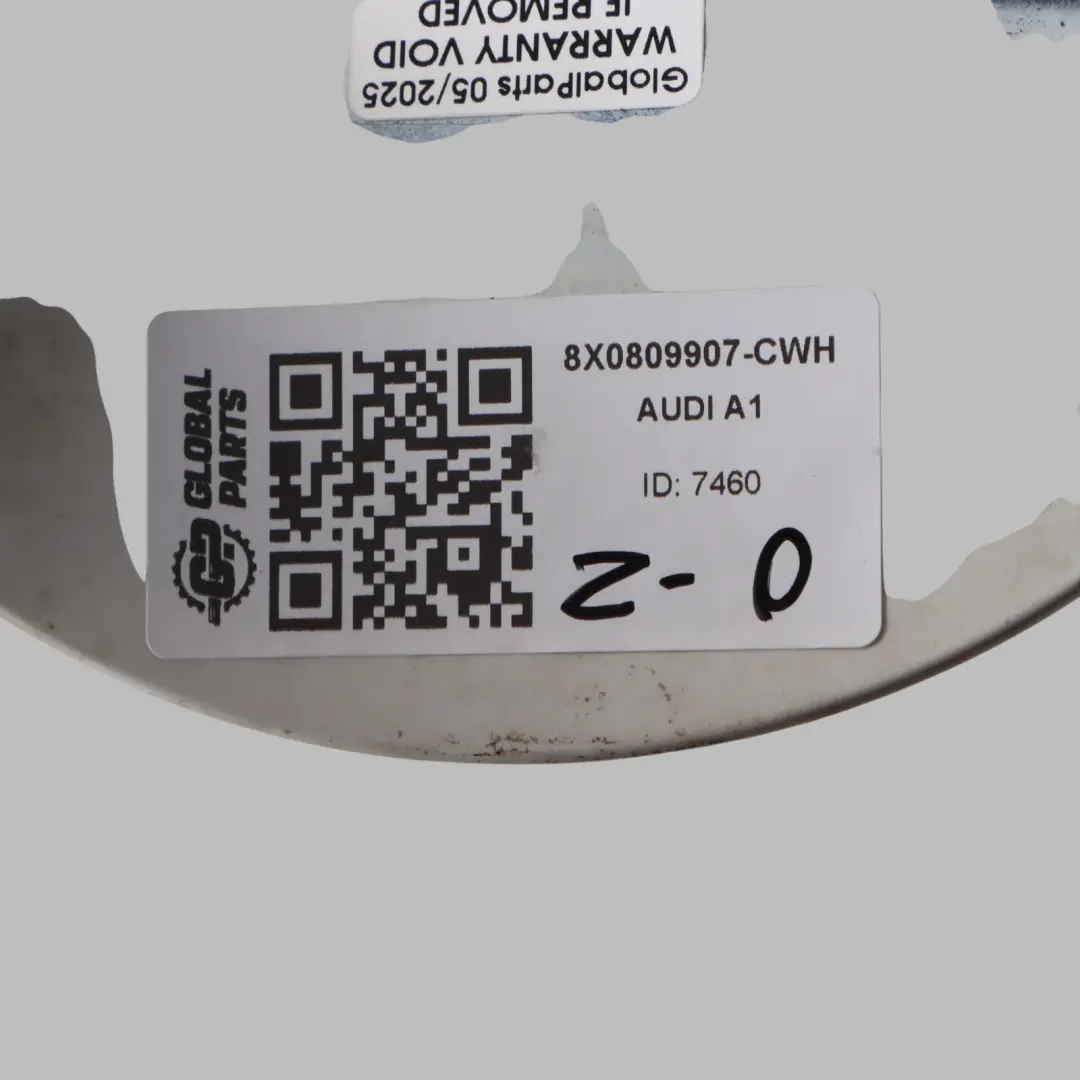 Audi A1 8X Fuel Fill In Flap Cap Covering Panel Cortina White - B9A 8X0809907