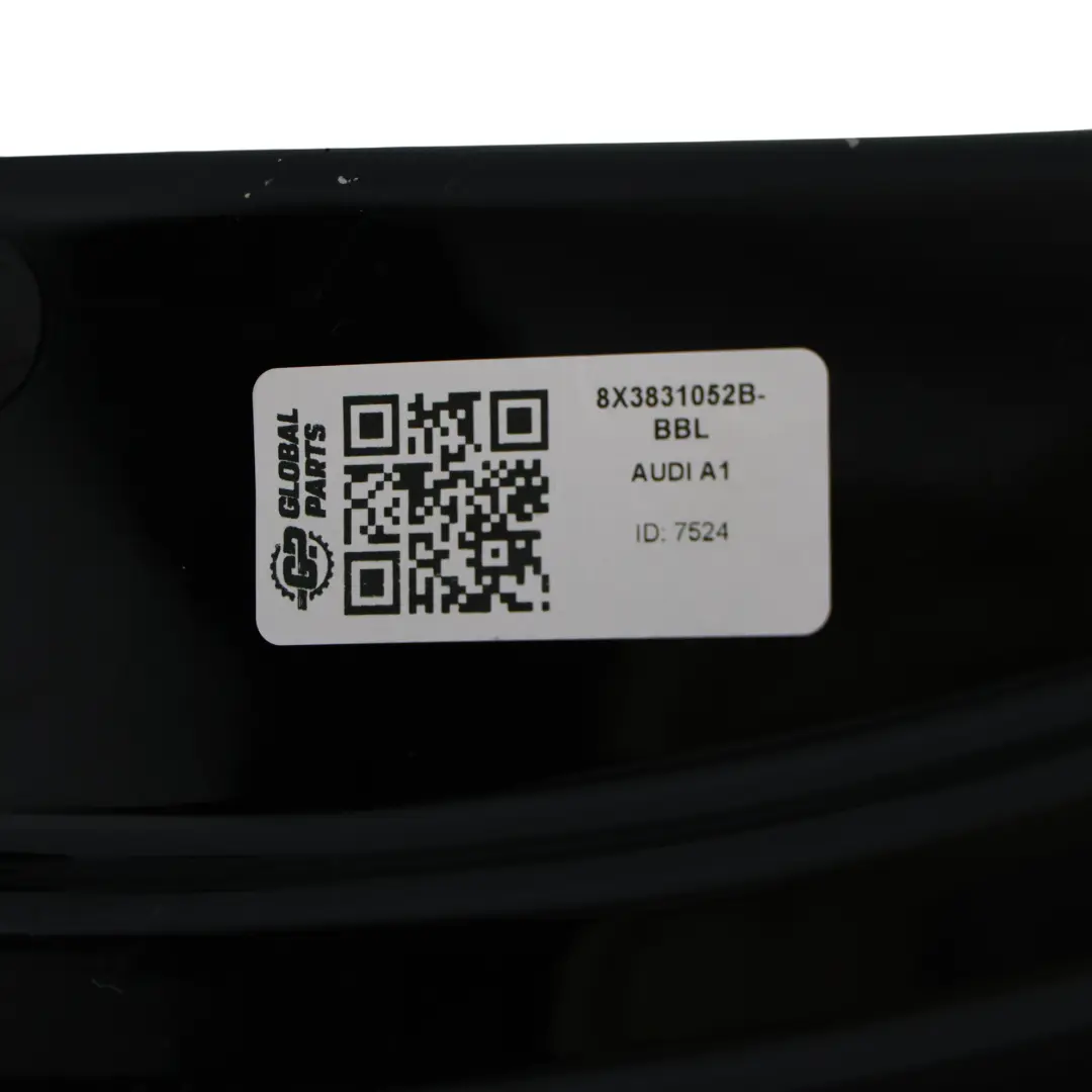 Audi A1 8X Door Front Right O/S 3-Door Variant Brilliant Black Metallic - Y9B